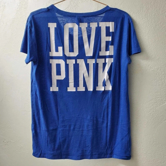 VS PINK | Blue White Let's Make Fireworks Tee XS - Picture 2 of 6